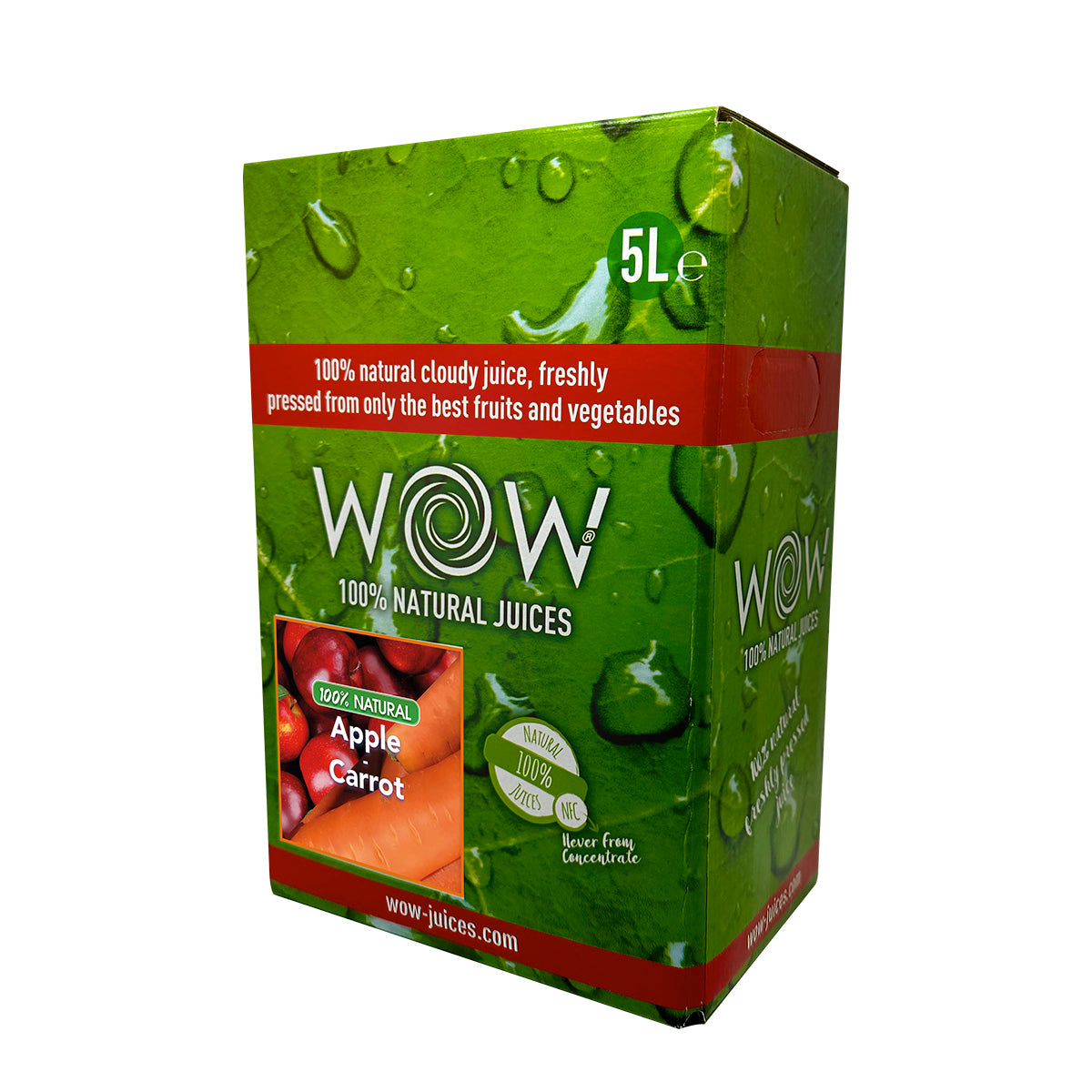 100% Natuurlijk Appel-Wortelsap - 5L